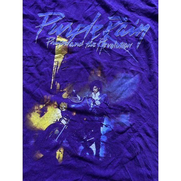 Prince And The Revolution T Shirt Purple Rain Size XL Purple - Picture 1 of 3